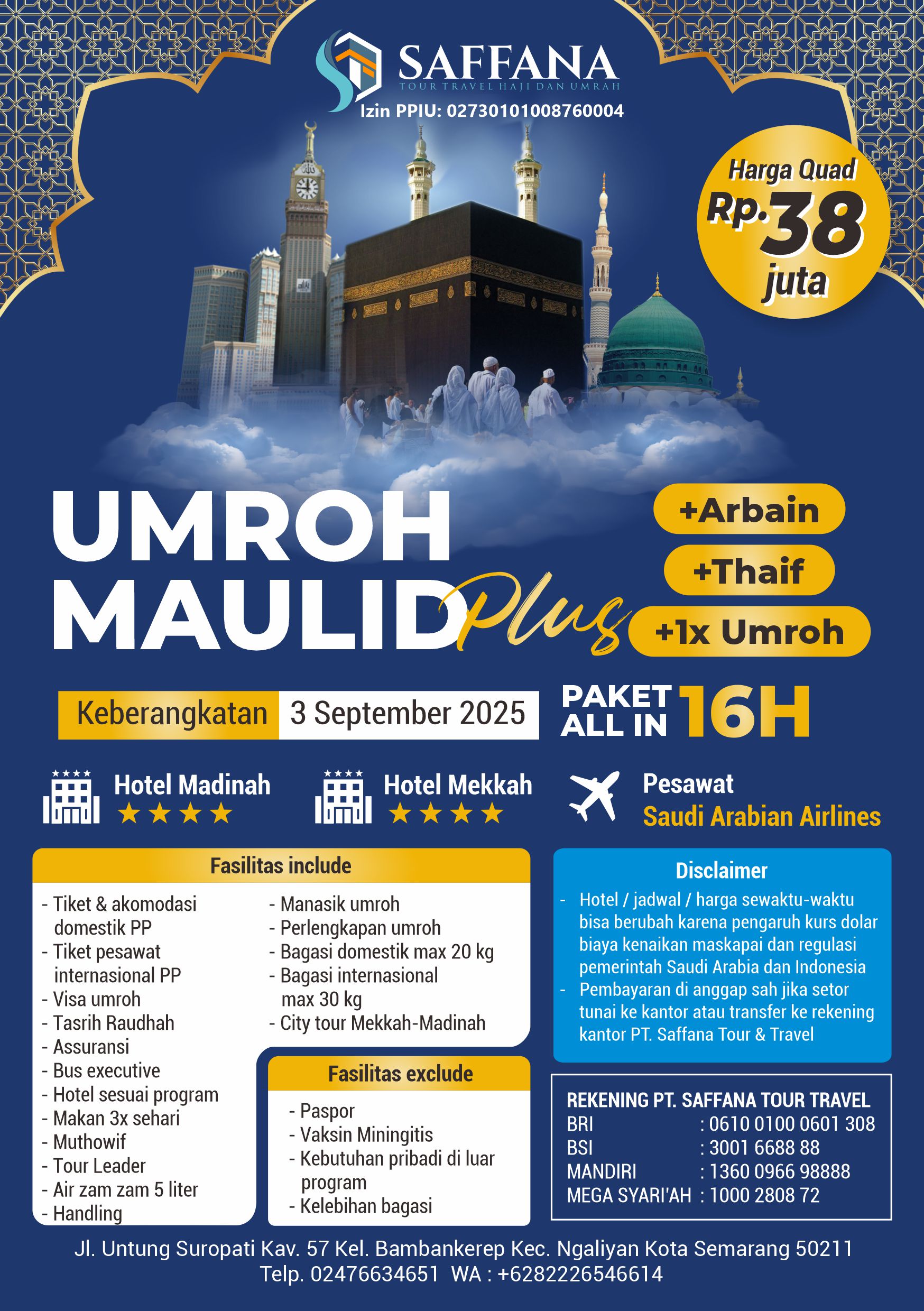 Umroh Maulid Plus 2025